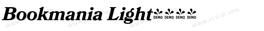 Bookmania Light字体转换